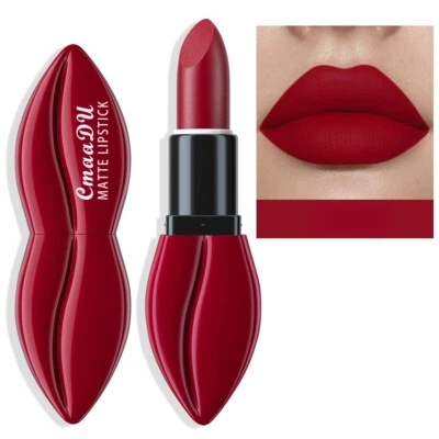 Waterproof Matte Red Lipstick with Long-Lasting Non-Fading Formula - Image 1 of 4