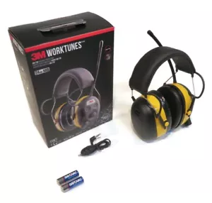 Cuffie AM/FM Peltor Worktunes 3M con cavo ausiliario e set batterie - Foto 1 di 9
