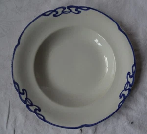 Villeroy & Boch Wallerfangen Suppenteller "Blaue Olga" Jugendstil um 1910 - Bild 1 von 6