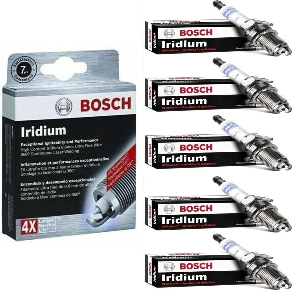5 PIEZAS BOSCH BUJÍA GENUINA de iridio para Volvo V70 V50 S60 S40 C70 C30 Foto 1 de 3