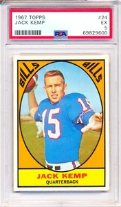 1967 Topps #24 Jack Kemp PSA 5 - JUST GRADED! NEW CASE! - Picture 1 of 2