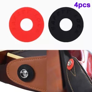 4pcs/set Bass Electric Guitar Parts Tail Nail Buckle Strap Locks Rubber Material - Picture 1 of 5