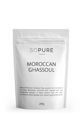 Moroccan Ghassoul - Natural Body, Face & Hair Mask Cleansing Exfoliating  - Image 1 of 2