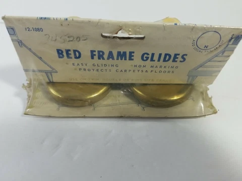 VINTAGE NOS BED FRAME GLIDES Cover