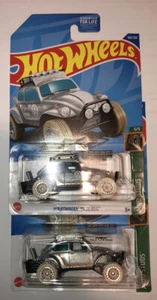 2 - Hot Wheels Volkswagen BAJA BUG #160 - ZAMAC - MOC NEW - Picture 1 of 2