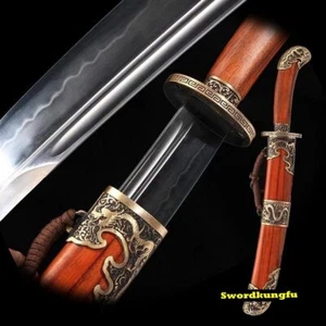 Hochwertiges Teng Dragon kleines Hüftmesser chinesisches Dao Breitschwert Schwert T10 Stahl - Bild 1 von 8