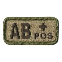 IR Function Tactical Hook /& Loop POS Blood type Patches Badge Sticker MC Camo