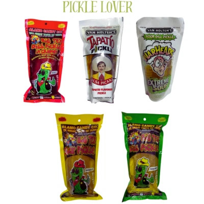 Pickle Lover Bundle 5ct-Chamoy- Tapatio- Warheads Extremely Sour- Sour- Dill - Image 1 of 4