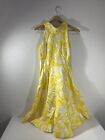 Kate Spade Dress Size: 8 Yellow White Garden Party Wedding Sleeveless