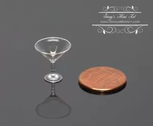 1:12 Puppenhaus Miniatur Martini Glas Comic HB117 - Bild 1 von 2