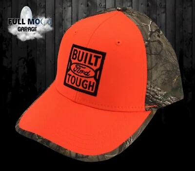 Nuevo Ford Built Tough Realtree APX Camuflaje Naranja Brillante Para hombres Gorra Snapback Sombrero Foto 1 de 4