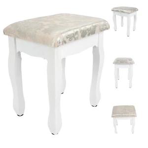 Dressing Table Stool Makeup Vanity Chair Soft Seat Bench Velvet Piano Bar Stool - Picture 1 of 12