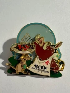 Disney Pin WDW Timon Pumbaa Epcot Food Wine Festival 2004 Lion King 33331 LE (E3 - Picture 1 of 2