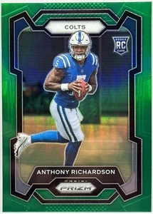 2023 Panini Prizm - Rookies Green Prizm #343 Anthony Richardson (RC) IND - Picture 1 of 2