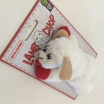 NEW Cat Toy with Catnip Lamb Chop Small Plush - Image 1 of 4