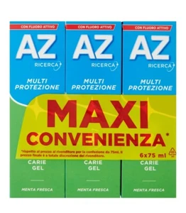 6XOral B toothpaste Az MULTI PROTECTION CARIES GEL fresh mint + variants available - Picture 1 of 12