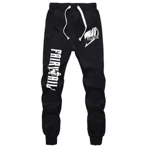 Anime Fairy Tail Cotton Pants Cosplay Sports Casual Trousers Sweatpants S-XXL - Picture 1 of 9