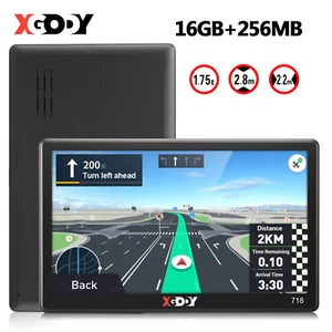 XGODY 7'' Portable Truck GPS Navigation Caravan Sat Nav Full EU Maps 16GB+256MB - Picture 1 of 14