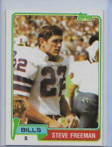 1981 TOPPS #443 STEVE FREEMAN BUFFALO BILLS - Picture 1 of 2