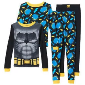 BATMAN VS SUPERMAN: Dawn of Justice Batman 4-Piece PAJAMA SEt (Size 4) DC Comics - Picture 1 of 1