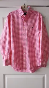 Camicia casual da uomo Vineyard Vines Tucker rosa a quadretti 100% cotone nuova cond taglia S - Foto 1 di 7