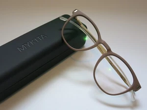 Mykita MYLON Hybrid GUAVA 557 Taupe Grey Gold Glasses Eyewear Eyeglasses NEW - Picture 1 of 7