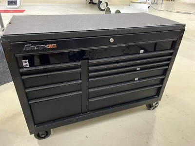 Matt Black snap on tool box with Carbon Fiber trim used - Image 1 of 3