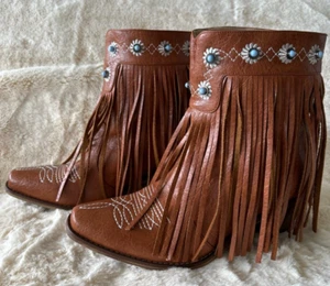 Tscoyuki Fringe The Western Cowgirl Boots for Womans US 9.5 - Picture 1 of 15
