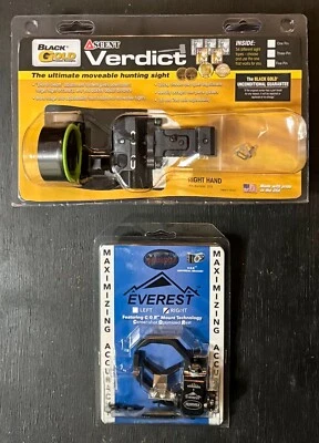 Negro Oro Ascenso Veredicto Picatinny 3 Pin .019 Hamskea Everest C.O.R. Combo Nuevo Foto 1 de 2