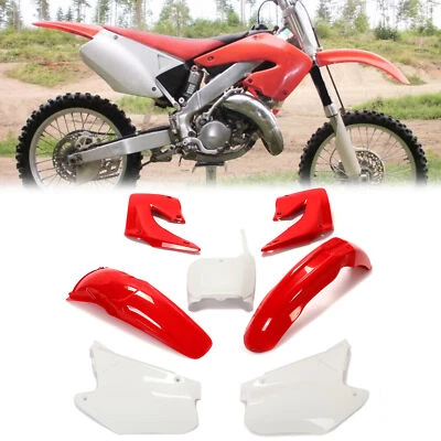 Juego de kit de plástico rojo Restyle carrocería completa trabajo para Honda CR125R CR250R 2000-2001 Foto 1 de 4