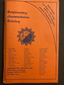 Vintage Complimentary Vacation Club Palm Springs,Las Vegas,Hotel Vouchers 1970's - Picture 1 of 11