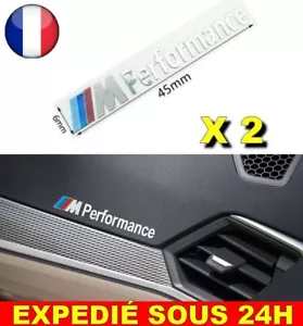 ✅ LOGO 2PCS Voiture M Performance Aluminium Autocollants Stickers BMW X1 Voiture - Imagen 1 de 6