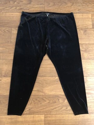 Eileen Fisher Velvet Black Ankle Legging Size 3X $138 NWT - Image 1 of 4