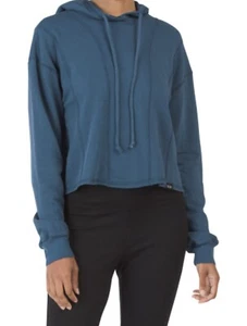 NUX Nähte toller blauer Pullover Cropped Sweatshirt Hoodie S neu mit Etikett $ 92 - Bild 1 von 7