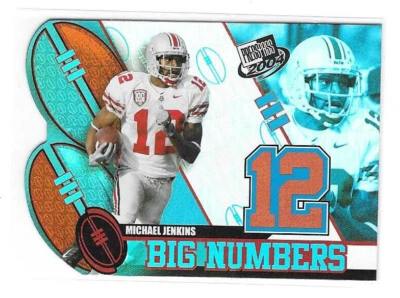 2004 Press Pass Football Draft Big Numbers Insert #BN10 Michael Jenkins - Image 1 of 2
