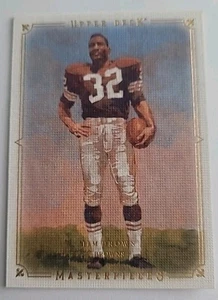 Jim Brown 2008 Upper Deck Masterpieces NFL Card No 43 - Bild 1 von 2