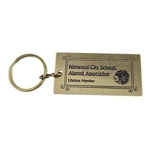 Norwood City Schools Alumni Association Keychain Lifetime Member Rectangular - Picture 1 of 3