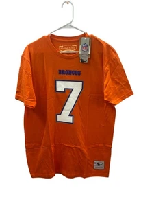 NWT Mitchell & Ness Men's Lg John Elway #7 Throwback T-Shirt 100% Cotton - Picture 1 of 13