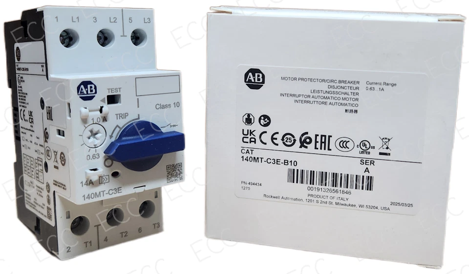 ALLEN BRADLEY 140MT-C3E-B10 Motor Protector / Circuit Breaker - Image 1 of 1