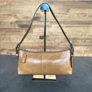 Bolso de cuero Y2K COACH Hampton Pabbled 29a - Imagen 1 de 12