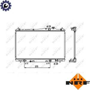 RADIATOR ENGINE COOLING 53678 FOR HONDA D17A2/D17A5 1.7L 4cyl STREAM - Picture 1 of 8