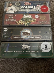 2002, 2003, 2004 und 2005 Topps Baseball Factory Sealed Sets - Bild 1 von 1