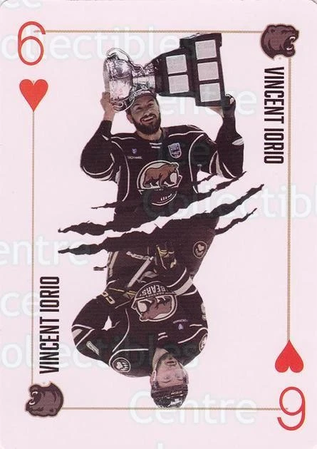 2023-24 Hershey Bears Playing Card #18 Vincent Iorio - Image 1 of 1