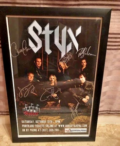 Styx Six handsigniertes Poster 13. Oktober 2012, Troy, Ohio Hobart Arena 11 x 17 Zoll - Bild 1 von 23