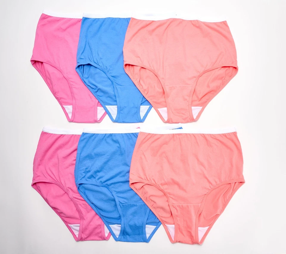 Breezies Juego de 6 Bragas Breve Algodón Original Paquete de Joyas 10 Nuevas Foto 1 de 1