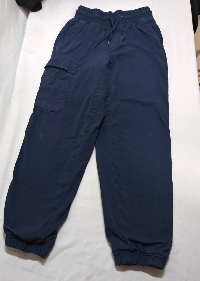 Pantalones de viento Wonder Kids azul oscuro niños talla 7 cintura elástica con bolsillos Foto 1 de 4