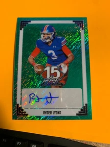 2025 Leaf 15th Anniversary Ryder Lyons Autograph Green 1/1 ~ #91A-RL1 - Bild 1 von 1