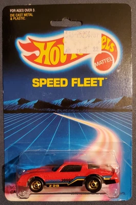 Camaro Z-28 Speed Fleet 1986 Hot Wheels vintage con protector Foto 1 de 4