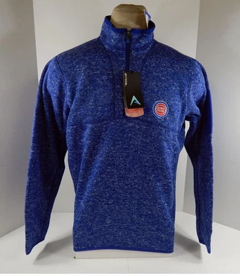 Chaqueta para Hombres Detroit Pistons Auténtica Azul Cuarto Cremallera HWC Fortune Antigua Nueva con Etiquetas L 71S Foto 1 de 4