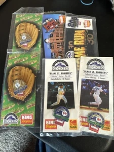 Lot of 6 Colorado Rockies Anniversary Promotional Collector's Pins - Picture 1 of 7